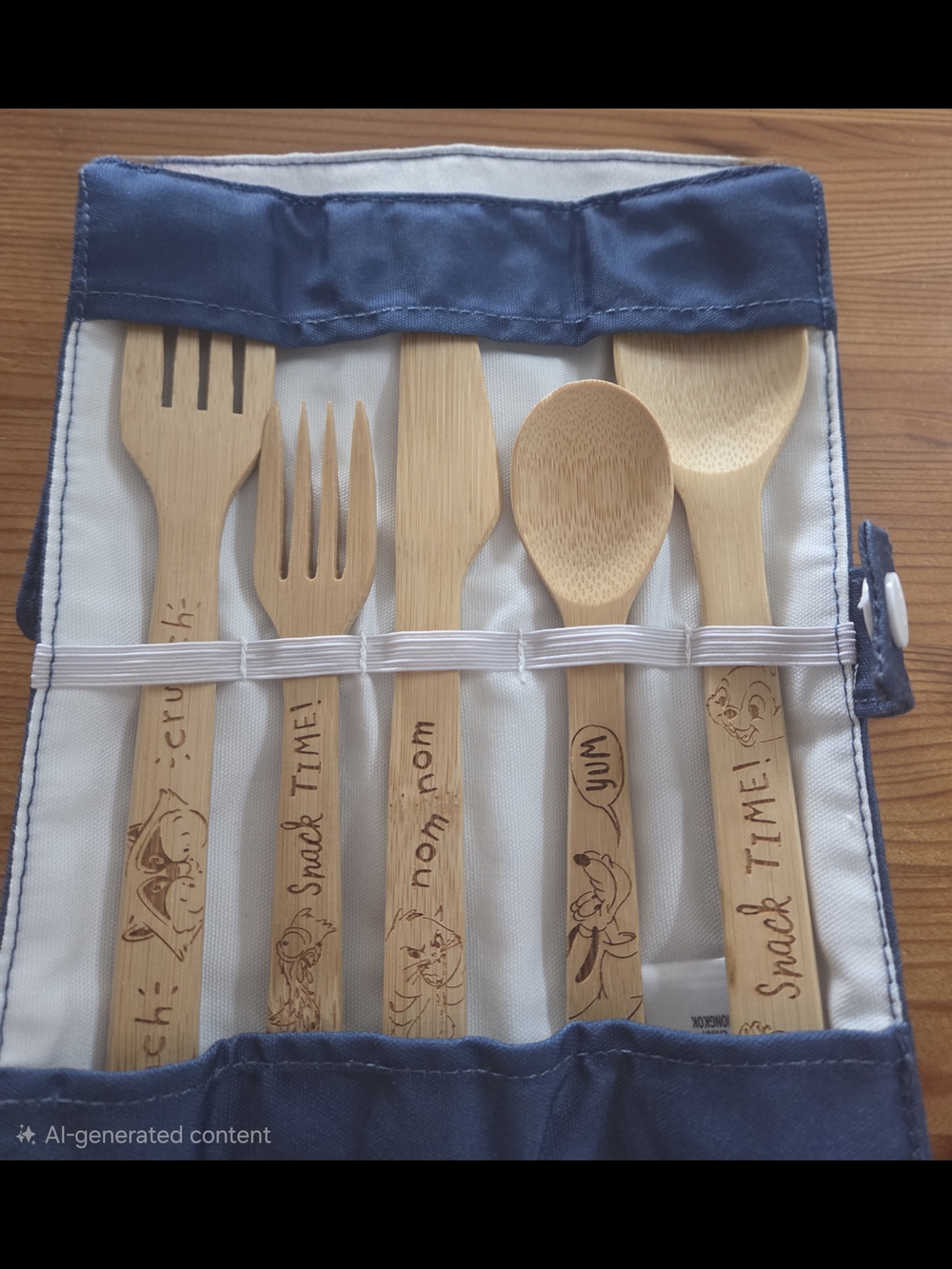 Disney Animal Print Utensil Roll - Picture 2 of 2